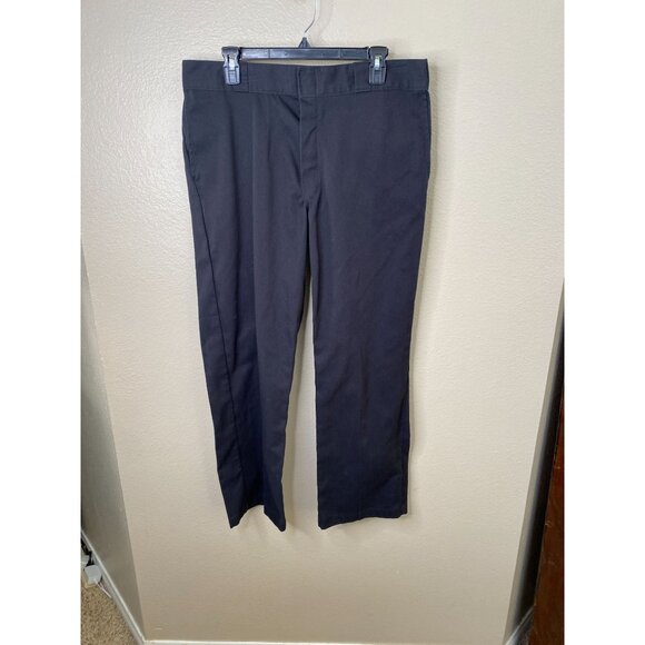 Dickies 874 Flex Original Fit Mens Black Pants Size 36x30 Cotton-Blend Workwear - Picture 1 of 8